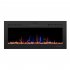  US Direct  50 inch  Led Embedded 1500w Electric  Fireplace With 3 Flame Colors Remote Control black