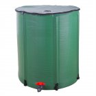 [US Direct] 500d 50 Gallon Folding Rain  Barrel Foldable Rain Bucket Indoor Outdoor Supplies green