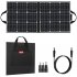  US Direct  50W 18V Portable Solar Panel  Flashfish Foldable Solar Charger with 5V USB 18V DC Output Compatible with Portable Generator 48 47 4