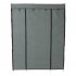  US Direct  5layers 12grids Storage Wardrobe Portable Non woven Clothes Closet Wardrobe 133x46x170cm gray