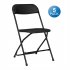  US Direct  5pcs Folding Chair Plastic Portable Stackable Patio Stool For Indoor Outdoor Party Picnic Kitchen Dining black