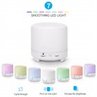 [US Direct] 5v 4.5w 120ml Usb Aroma Diffuser With Colorful Lights 3 Working Modes Remote Control Humidifier White