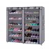  US Direct  6 Tier Shoe  Rack Shoe Shelf Non Woven Storage Closet Organizer Cabinet gray