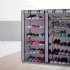  US Direct  6 Tier Shoe  Rack Shoe Shelf Non Woven Storage Closet Organizer Cabinet gray