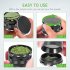  US Direct  63mm Herb Grinder 4 layer Aluminum Alloy Smooth Plate Cigarette Crusher black