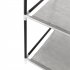  US Direct  69  Assembled Cloth Wardrobe Non woven Fabric High leg Easy To Assemble Storage Closet Clothes Organizer grey