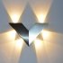  US Direct  6W 6 LED Modern Triangle Simple V Shape Aluminum Wall Light for Home Lighting Decoration Warm white light