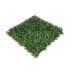  US Direct  6pcs Artificial Lawn Thickened Densed Uv Protective Easy Cut Simulation Milan Grass  400 Density  green