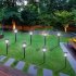  US Direct  6pcs Led Solar Light 600mah Rechargeable Battery Garden Landscape Light For Outdoor Yard Garden Pathway Decor White