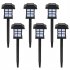  US Direct  6pcs Led Solar Light 600mah Rechargeable Battery Garden Landscape Light For Outdoor Yard Garden Pathway Decor White