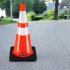  US Direct  6pcs set 28  PVC Traffic  Cone  36 5x36 5x70cm  Reflective Cone With Square Base Red black