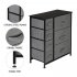  US Direct  7  Drawers  Dresser Furniture Storage  Cabinet For Bedroom  Hallway Closet Office Organizations Dark gray