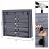  US Direct  7 Layers 14 Grids Shoe  Cabinet 110 28 115cm Household Organizer Storage Rack Gray