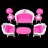  US Direct  7 Pcs Simulation Sofa Stool Chair Home Furnishing Set doll
