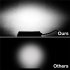  US Direct  7 inch 400W LED Work Light Bar Flood Spot Beam Offroad 4WD SUV Driving Fog Lamp  black