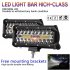  US Direct  7 inch 400W LED Work Light Bar Flood Spot Beam Offroad 4WD SUV Driving Fog Lamp  black
