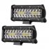  US Direct  7 inch 400W LED Work Light Bar Flood Spot Beam Offroad 4WD SUV Driving Fog Lamp  black
