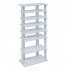  US Direct  7 layer Wooden Shoe Rack  Storage Mount Household Furniture Room Organizer white
