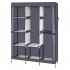  US Direct  71inch Portable Clothes Closet Home Wardrobe Clothes Storage Organizer With Shelves Brown
