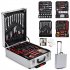  US Direct  799 Pcs Trolley Case Tool Set Aluminum Alloy Essential Kit Ideal Home Tool Set For Shop Workplace silver