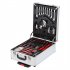  US Direct  799pcs Stable Trolley Case Tool Set Aluminum Alloy Essential Kit Home Tool Set With Storage Box silver