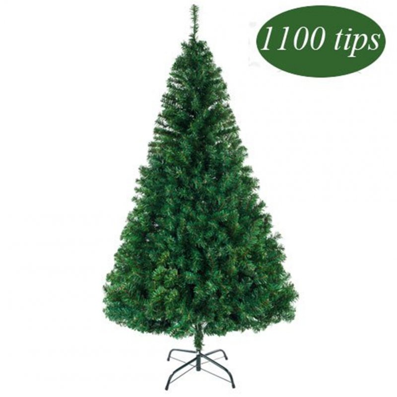 US 7ft Artificial Christmas  Tree Decorations 1100 Branches For Home Office Party Decoration green