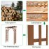  US Direct  7ft Garden Arches Beautiful Practical Easy Installation Garden Arches For Outdoor Party Backyard Decoration dark brown