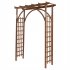  US Direct  7ft Garden Arches Beautiful Practical Easy Installation Garden Arches For Outdoor Party Backyard Decoration dark brown