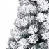  US Direct  7ft Pvc Flocking Christmas Tree 1300 Branches Spread Out Tree Realistic Easy Setup For Home Office Party Holiday Decoration As shown