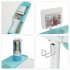  US Direct  80cm Lifting Desktop Can Tilt Children Learning Table Chair  with Reading Frame Without Lamp  blue green
