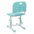  US Direct  80cm Lifting Desktop Can Tilt Children Learning Table Chair  with Reading Frame Without Lamp  blue green