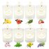  US Direct  8pcs Frosted  Glass  Cup  Votive Candles Long Lasting Multiple Flavors Fragrance Candle For Home Weddings White