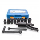 [US Direct] 8pcs Torque Multiplier Set Portable Labor Saving 58 Heavy Duty Wrench Sockets Set For Cars Trucks Buses Rvs blue