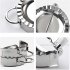  US Direct  8pcs set Stainless Steel Dumpling Maker Mold Set Suitable For Pastry Filling Diy Handmadd Family Gathering Cooking Tool silver