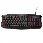 [US Direct] A877 114-key Wired Gaming Keyboard Adjustable Led Backlight Ergonomic Keycaps Usb Keyboard For Desktop Computer Pc black