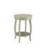  US Direct  ACME Aberta Side Table in Antique White 82785