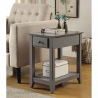[US Direct] ACME Bertie Side Table in Gray 82838