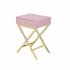  US Direct  ACME Coleen Side Table  Pink   Gold 82698