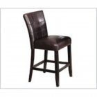 [US Direct] ACME Danville Counter Height Chair (Set-2) in Espresso PU & Walnut 07055