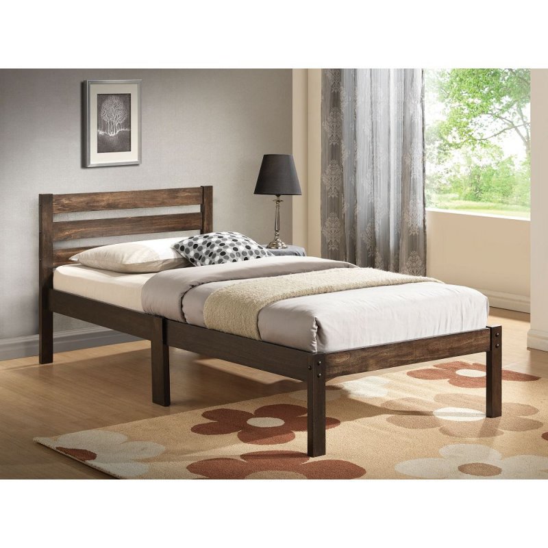 US ACME Donato Twin Bed in Ash Brown 21520T