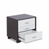  US Direct  ACME Eloy Night Table in White   Black 97342