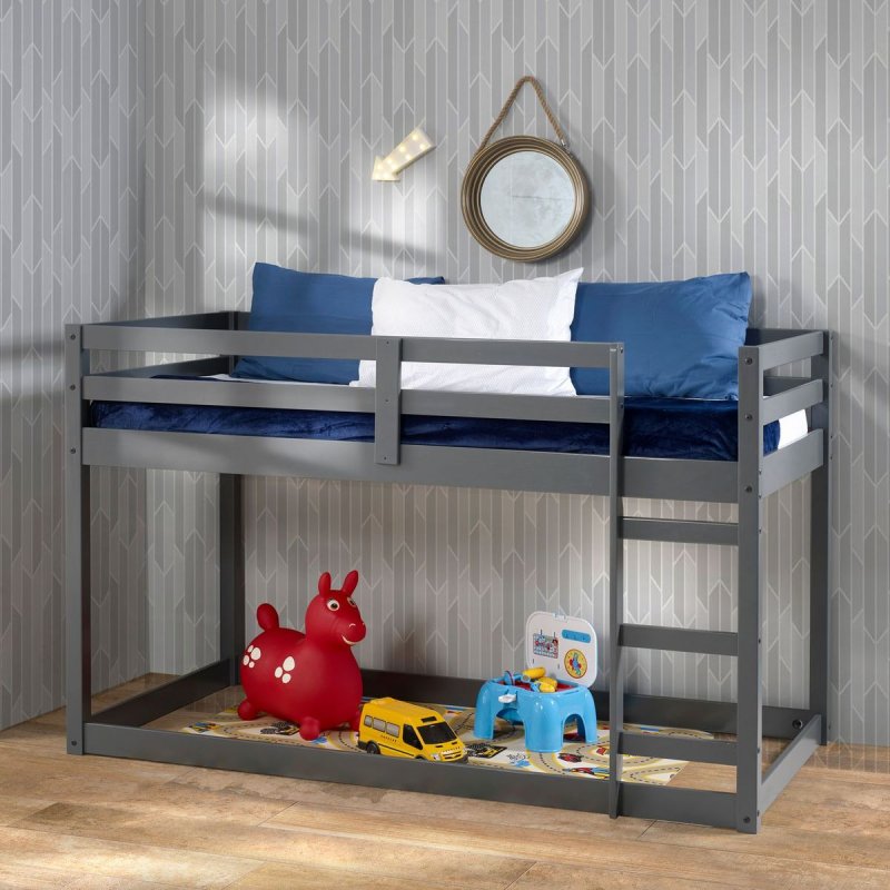 [US Direct] ACME Gaston Loft Bed, Gray 38180