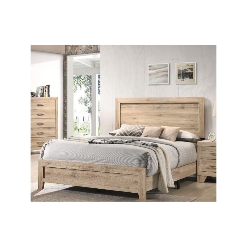 US ACME Miquell Queen Bed, Natural 28040Q