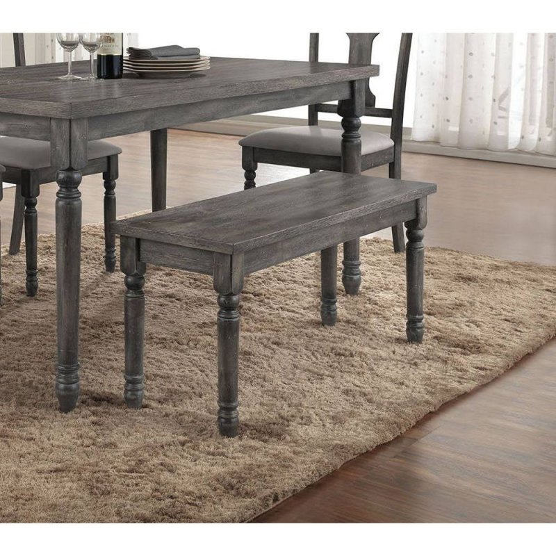 US ACME Wallace Bench in Weathered Gray 71438