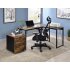  US Direct  ACME Zetri Writing Desk  Weathered Oak   Black Finish 92805