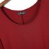  US Direct  AMZPLUS Women   s Casual Cut Out Cold Shoulder Tunic Dress with Hand Pockets Burgundy XL