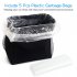 US Direct  Acekool Portable Outdoor Leak Proof Car Trash Garbage Bag Can with Lid and Storage Pockets and Car Kick Mat