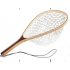  US Direct  Achicoo Fly Fishing Landing Net Trout Bass Rubber Catch and Release Fish Net Wooden Handle Frame Fishing Net