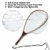  US Direct  Achicoo Fly Fishing Landing Net Trout Bass Rubber Catch and Release Fish Net Wooden Handle Frame Fishing Net