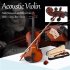  US Direct  Acoustic Violin Fiddle Basswood 4 4 Natural Color Violin   Case   Bow   Rosin natural color